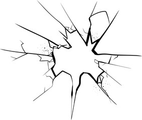 Crack element vector