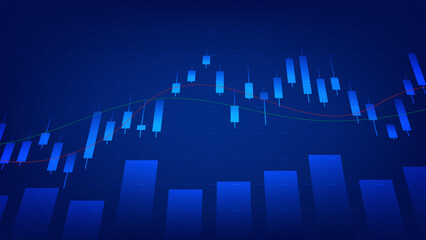 stock market graph. business and finance background