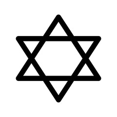 Judaism Icon Vector Symbol Design Illustration