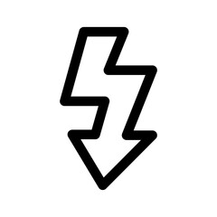 Lightning Icon Vector Symbol Design Illustration