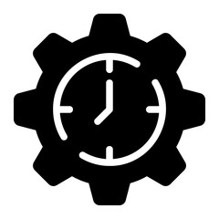 time management glyph icon