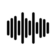 Sound Waves Icon Vector Symbol Design Illustration