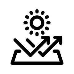 Sun Proof Icon Vector Symbol Design Illustration