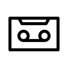 Obraz premium Audio Cassette Icon Vector Symbol Design Illustration