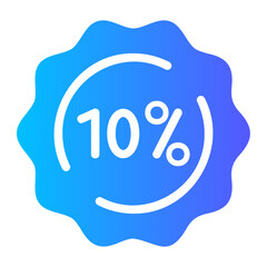 discount gradient icon