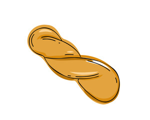 Korean air donuts. Doodle style or hand drawing.
vector illustration