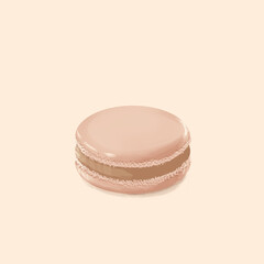 macaroon with a delicate background