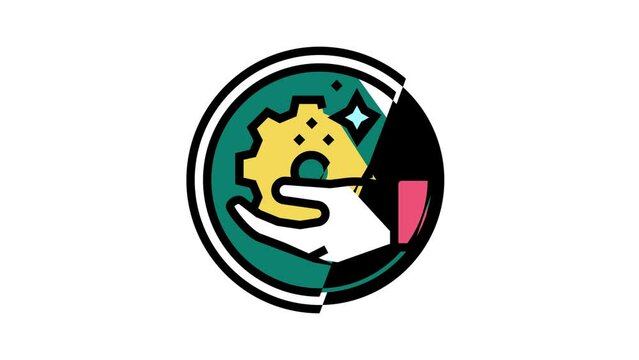 handmade cosmetic color icon animation