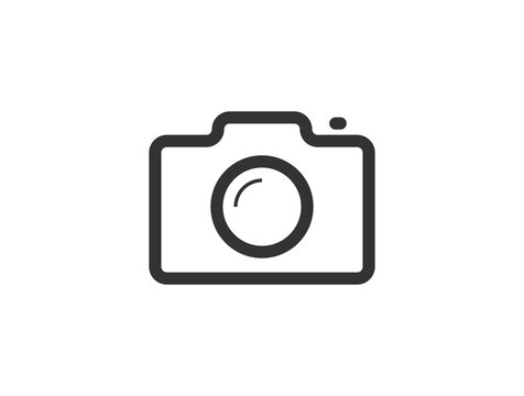 Camera icon, flat photo camera vector isolated. Modern simple snapshot photography sign. Instant Photo internet concept. Trendy symbol for website design, web button, mobile app.
