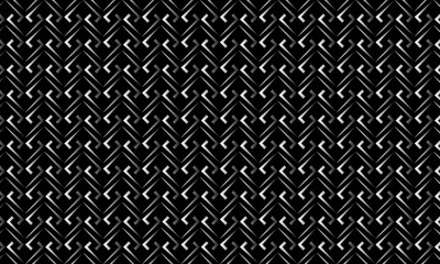 black and white abstract background with geometric and seamless pattern. geometric style - stock vector.