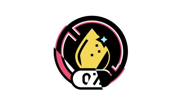 alcohol free cosmetic color icon animation