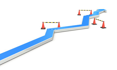 紆余曲折を表すアブストラクト