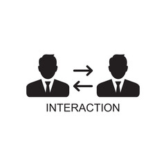 interaction icon , partnership icon vector