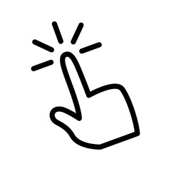 Touchscreen vector icon symbol design