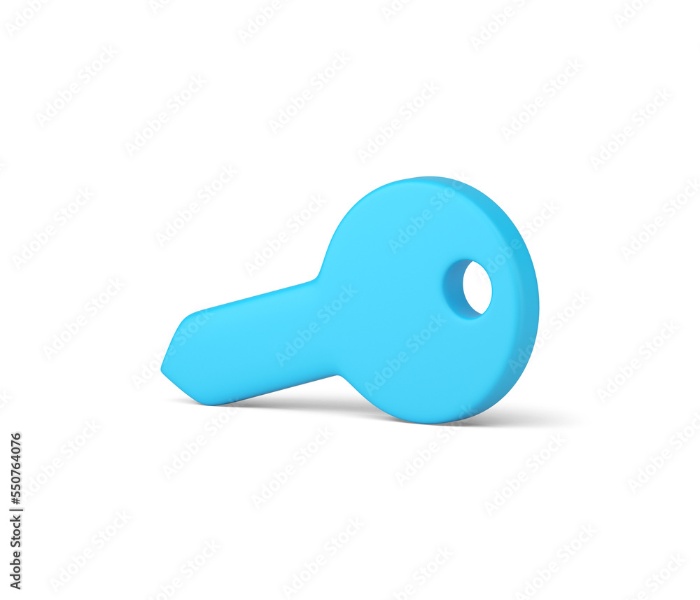 Poster electronic account key open user interface application personal data safety control 3d icon