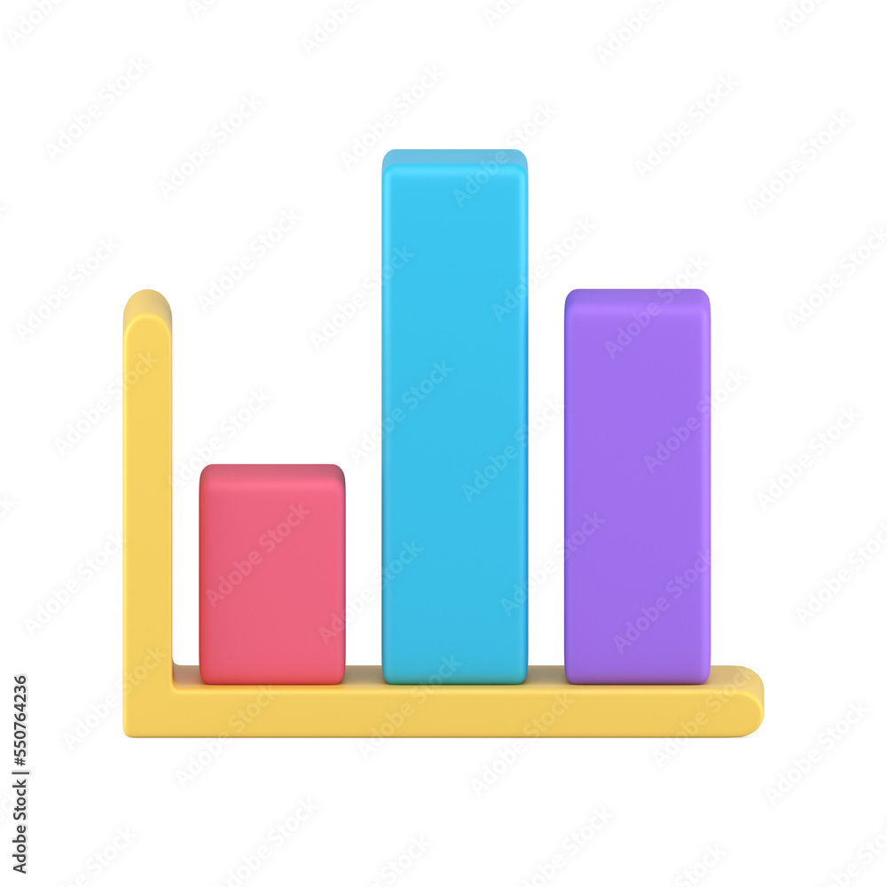 Poster chart dynamic scale bar statistical business infographic element 3d icon
