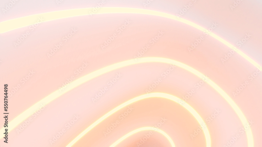 Aufkleber abstract background spiral swirl with neon light,flow of waves,3d rendering