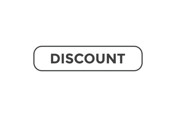 Discount button. web banner template Vector Illustration