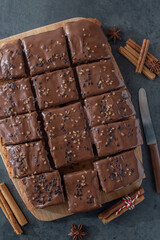 gingerbread chocolate brownies, 