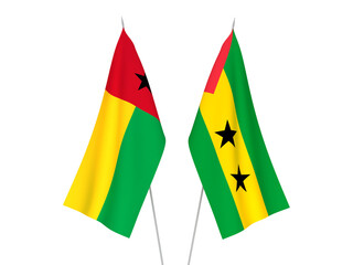 Saint Thomas and Prince and Republic of Guinea Bissau flags