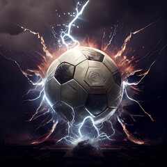 World Cup Football Celebratory illustrations, bright colored soccer balls