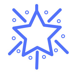 Fototapeta premium Christmas Decoration Star Xmas Icon