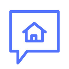 Chat Discussion Home House Talk Icon