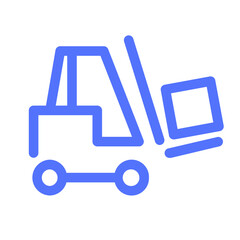 Construction Forklift Lift Truck Icon