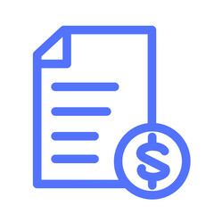 Contract Financial Bill Invoice Wage Icon