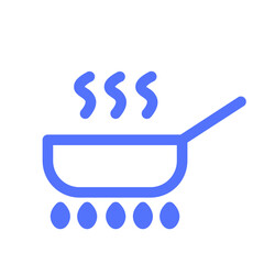 Cooking Fry Frying Kitchen Pan Icon