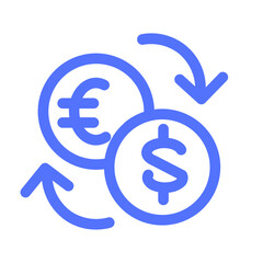Obraz premium Currency Conversion Exchange Money Icon