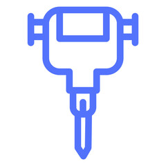 Construction Equipment Jackhammer Tool Icon
