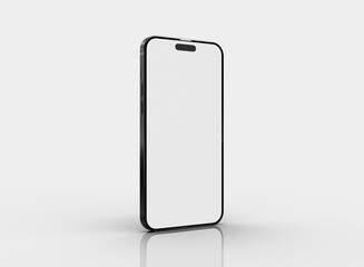 Smartphone mockup based on iphone 14 15 pro, for ui/ux design, infographics, online business, app design, marketing, photography and any design you want to load on it.	