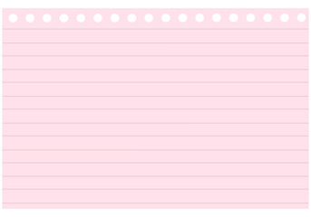 Landscape Lined Note Paper