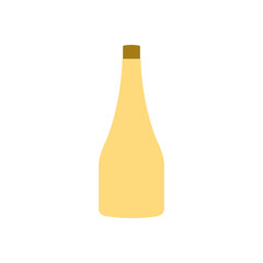 Yellow water bottle icon isolated on a white background - vector