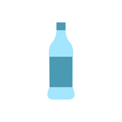 Blue water bottle icon Vector. Bottle Clip Art.