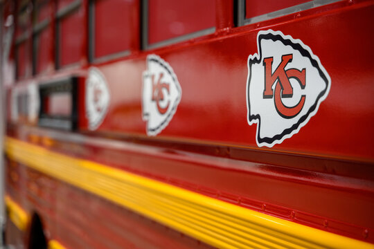 Detail arrowhead Kansas City Chiefs Football Team Bus