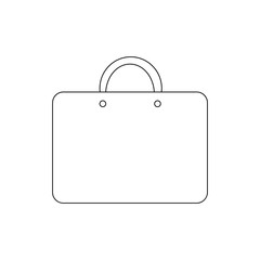 Hand Bag line art vector isolated o white background. hand bag vector illustration