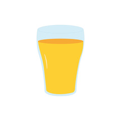 Glass of Juice icon isolated on a white background. 