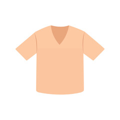 Colored t-shirts for men isolated on a white background.