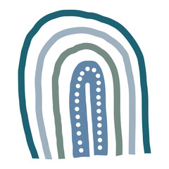 Hand Drawn Cute Rainbow Illustration