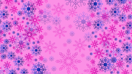 christmas background with snowflake snow and text space