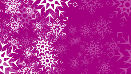 Naklejka na ściany i meble christmas background with snowflake winter snow border vector illustration for greeting card, wallpaper, banner, happy holiday, new year, and party invitation