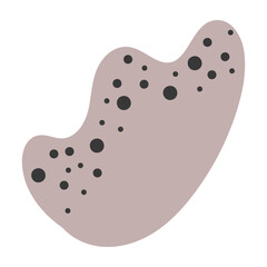 Pastel Brown Abstract Shape