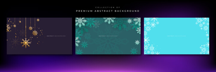 Beautiful christmas background with snowflake snow decoration. Vector illustration