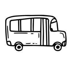 Bus icon vector. bus vector icon isolated on white