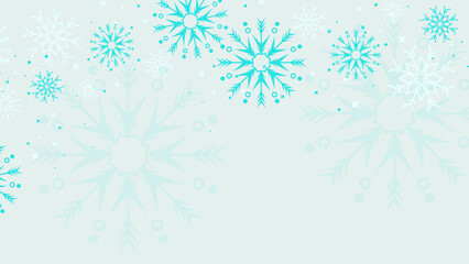 Fototapeta na wymiar christmas background with snowflake decoration and copy space. Beautiful christmas decoration with winter theme. Merry Christmas and happy New Year background