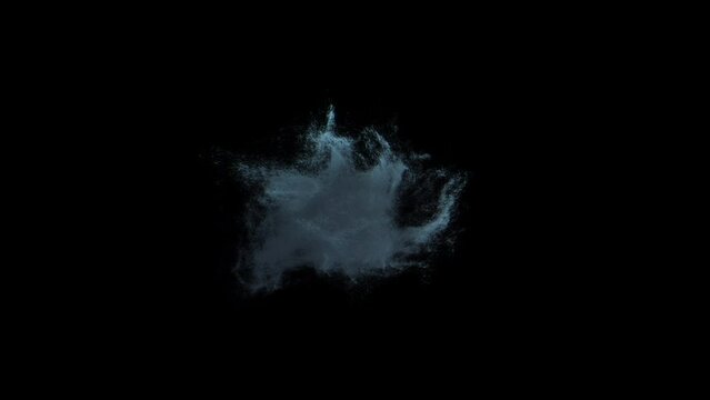 Realistically smoke monster background footage motion graphics, or as a background or overlay 4K drag and drop  editing software supporting blending modes.