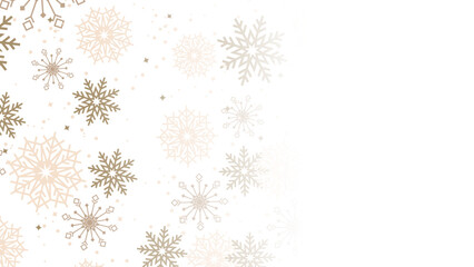 christmas background with snowflakes. Happy new year 2023 background. Merry christmas card decoration with skin tone beige pastel brown color gradient
