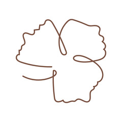 Abstract Leaf Line Element